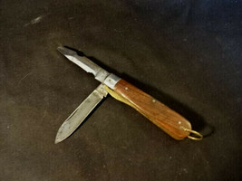 Vtg Unmarked Barlow Style Made In USA 2 Blade Folding Pocket Knife Electricians - £39.83 GBP