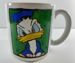 Vintage Disney Donald Duck Mug w/ Angry Grumpy Face Large - £15.81 GBP