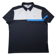 J Lindeberg Golf Polo Shirt Mens XXL Black Fieldsensor Performance - $26.55