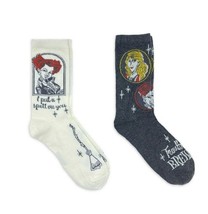 Hocus Pocus The Movie 2 Pair Women Halloween Crew Socks I Put A Spell On You NEW - £8.35 GBP