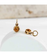 Bronze November Birthstone Charm 11x6mm - $137.07 MXN