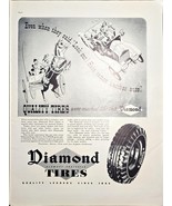 Diamond Tires Quality Tires Blowout Protected Marked-1937 Vintage Print Ad - $14.05