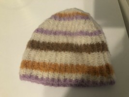 New Rebecca Taylor Striped Soft Winter Hat Cap￼ - £15.56 GBP
