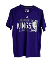 Adidas Herren Climalite Sacramento Kings Raglan Kurzarm, Lila, Klein - £15.02 GBP