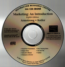 Marketing: An Introduction Eighth Edition CDROM Armstrong Instructor res... - £19.65 GBP