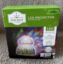Christmas Indoor Holiday Time LED Projector “Let It Snow” New Red Blue &amp;... - £10.16 GBP