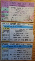 FLORIDA FESTIVALS 3 TICKET STUBS ROCKTOBERFEST LAKELAND 2002 RIBFEST POI... - $8.75
