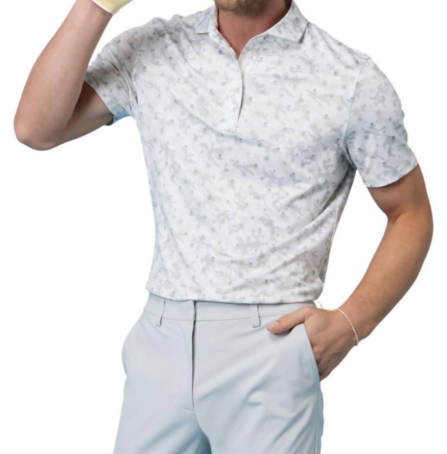 G/fore Mapped Icon Camo Tech Jersey Polo Shirt Size S - $74.25