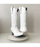 Lane MEGAN MORONEY Cowboy Boots Smokeshow Womens 10 White Western Cowgir... - $292.05