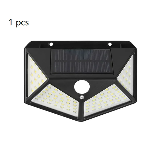 100 LED High Quality Outdoor Solar Powered Garden Lamp Waterproof Motion Sensor  - £152.17 GBP