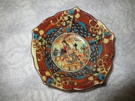 Vtg. Japanese Satsuma A2 Hand Painted Porcelain Bowl - 5.5&quot; Wide X 2.5&quot; High - £20.29 GBP