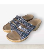 Abeo Women&#39;s Wedge Slides Heels Strappy Sandals Snake Print Multi Color ... - $106.96 CAD