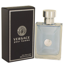 Versace Pour Homme by Versace After Shave Lotion 3.4 oz for Men - £42.89 GBP