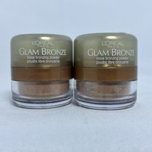 L’Oréal Glam Bronze Loose Bronzing Powder Sandstone Shimmer New Lot Of 2... - £20.17 GBP