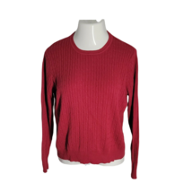 Kim Rogers Pullover Knit Sweater ~ Sz L ~ Red ~ Long Sleeve  - £16.90 GBP