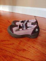 Crocs Faux Fur Lined Mary Jane Shoes Toddler Girls SIze C5 Brown Pink - £21.50 GBP