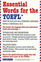 Essential Words for the TOEFL - Steven J. Matthiesen - Paperback - Very Good - £9.43 GBP