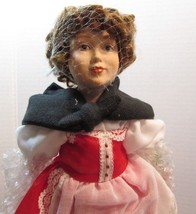 DANBURY MINT  Porcelain Doll  10&quot; STORYBOOK  &quot;HEIDI&quot; - $25.20