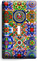 MEXICAN TALAVERA TILES 1 GANG LIGHT SWITCH PLATES KITCHEN ART ROOM HOME ... - $10.22