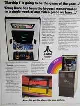 Starship 1 Drag Race Triple Hunt Arcade Magazine AD Video Game Art 1977 - £14.58 GBP