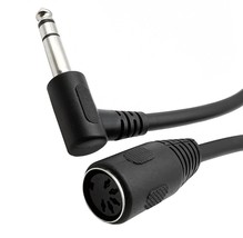 1/4 Inch To Din 5 Pin Cable 90 Degree 6.35Mm Male To Midi 5Pin Female Tr... - $29.95