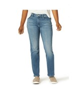 Lee Womens Jean Straight Leg Midrise Northshore Blue Size 16 Medium - $476.10 MXN