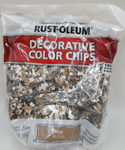 Rust-Oleum Tan Blend Color Chips Interior Exterior Concrete Decor Additive 16 oz - £14.38 GBP