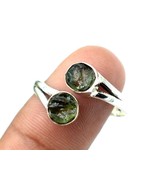 Moldavite Ring 925 Sterling Silver Adjustable Ring Mother&#39;s Day All Size - £25.12 GBP