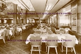 rp08666 - Cunard Liner -  Queen Mary - Cabin Class Restaurant- print 6x4 - £2.20 GBP