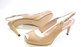 $385 Stuart Weitzman Rinky Slingback Platform Heel Shoes Women&#39;s 10.5 - £111.82 GBP