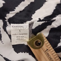 Casual Identity RN#45749 Women's Floral Multicolor & Black Reversible Vest Large image 6