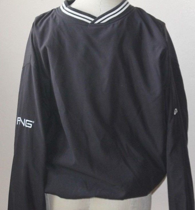 PING - Gatorade-BLACK -- LINED Men's Small Pullover  JACKET - GREATSHAPE - $14.85