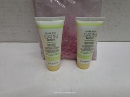 Mary Kay satin body Shea Wash Shea scrub travel size white tea and citrus - £11.60 GBP