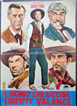 LEE MARVIN,J.WAYNE (MAN WHO SHOT LIBERTY VALANCE) ORIG,1963 RARE VER.POSTER - $7,264.08 MXN