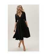 NWT Anthropologie BHLDN Valdis Midi Dress $230 SIZE 2 Black Mother of Th... - $2,227.62 MXN