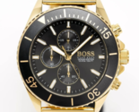 HUGO BOSS OCEAN EDITION HERRENUHR HB1513703 ZWEIFARBIGE MESH-GARANTIE NE... - $129.74