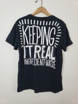 Chipotle Unisex  Medium Black Keeping It Real Ingredient Wise T-Shirt Or... - €12,52 EUR