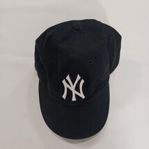 MLB New York Yankees Men's Black Hat Cap Back Strap With Buckle image 7