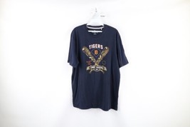 Tommy Bahama Mens Large Faded Spell Out Detroit Tigers Baseball T-Shirt Blue - £31.61 GBP