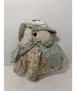 Mango Enterprises plush peek-a-boo teddy Anna Bear magnetic hands floral... - £12.25 GBP