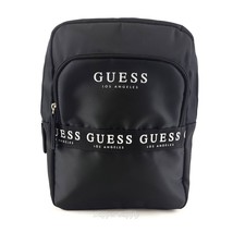 GUESS Black Mini Backpack Logo Strap Small 2 Pocket Zip Bag Los Angeles ... - $22.67