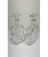 Clear Glass 8&quot; Cello Or Violin Shaped Bottle Empty Lot Of 2 - €11,65 EUR