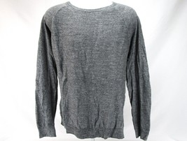 J. Crew Men's XL Sweater Gray Cotton Raglan Long Sleeve Casual Slim-Fit Apparel - $20.79