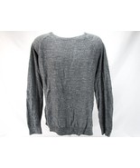 J.Crew Men&#39;s XL Sweater Gray Cotton Raglan Long Sleeve Casual Slim-Fit A... - £16.35 GBP