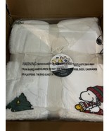 Berkshire Peanuts Snoopy Woodstock Sherpa Loftmink Full Size Blanket 80”... - $67.47 CAD