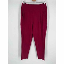 Athleta Elation Pants Sz L Tall Coffeeberry Red Semi-Fitted Tapered - £31.33 GBP