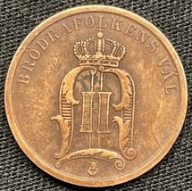 1899 Sweden 2 Ore Oscar II Coin KM#769 - £5.47 GBP