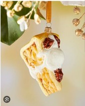 Apple Pie &amp; ice cream Polish Glass Christmas Tree Ornament Neiman Marcus  - £27.96 GBP