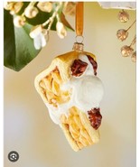Apple Pie &amp; ice cream Polish Glass Christmas Tree Ornament Neiman Marcus  - £28.44 GBP
