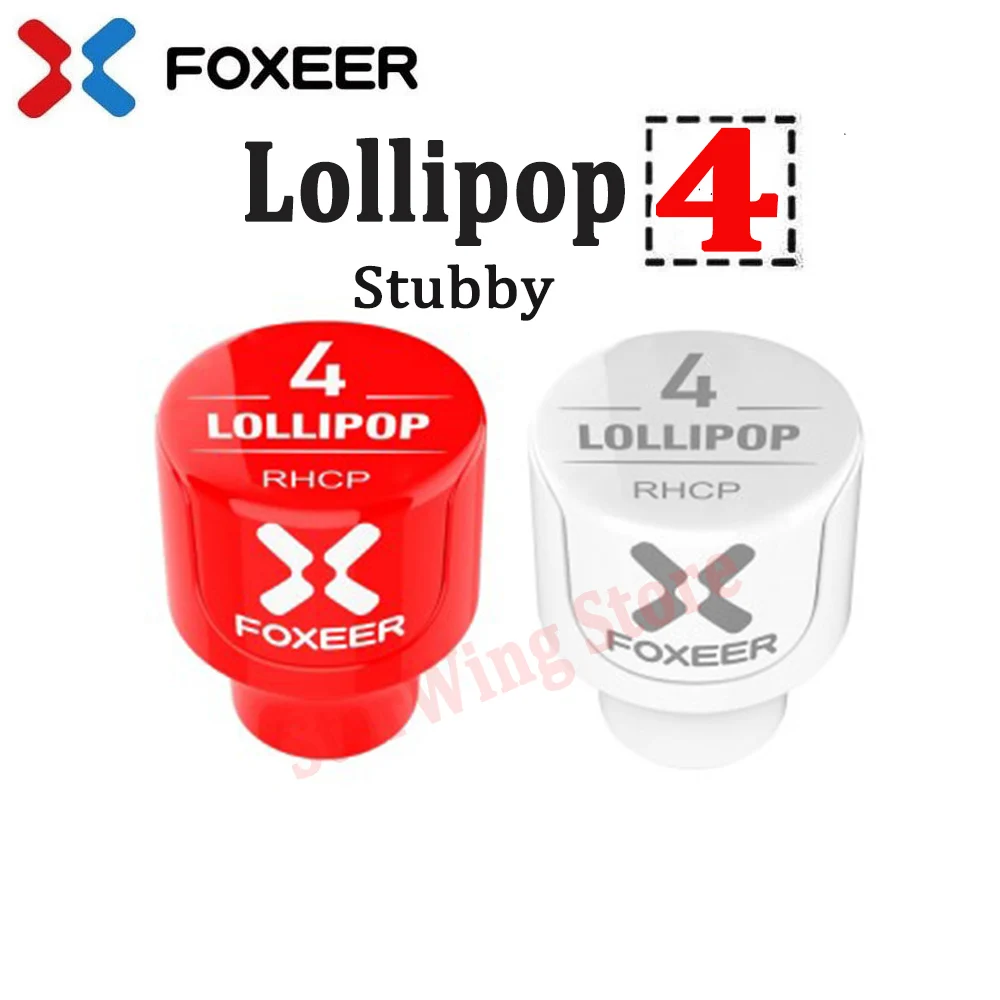 2PCS Foxeer Lollipop 4 V4 Stubby 5.8G 2.6Dbi Omni Fpv Antenna Lhcp Rhcp Sma - £23.49 GBP